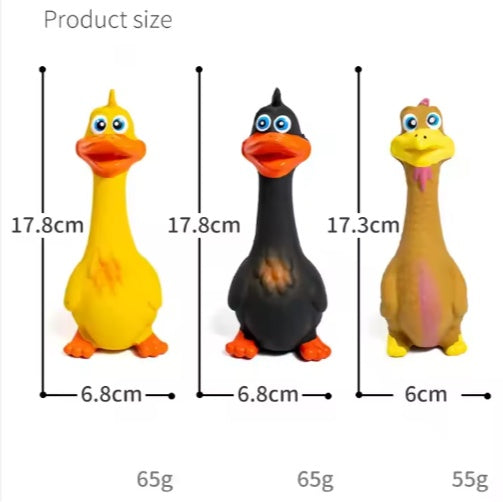 Squeaky Duck Chew Toy for Dogs
