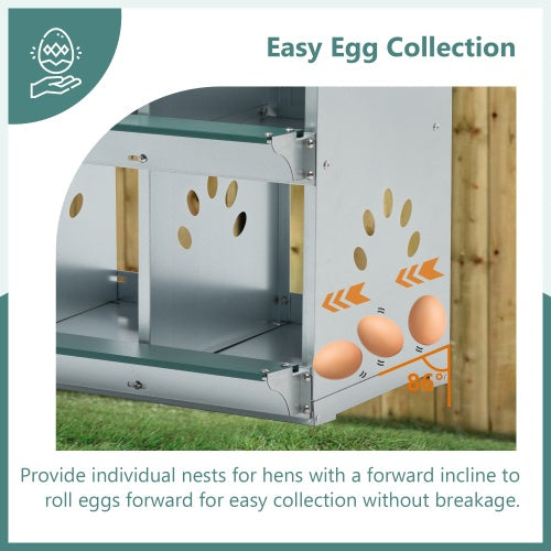 Laying hen house so your hens are comfortable and can meditate properly.