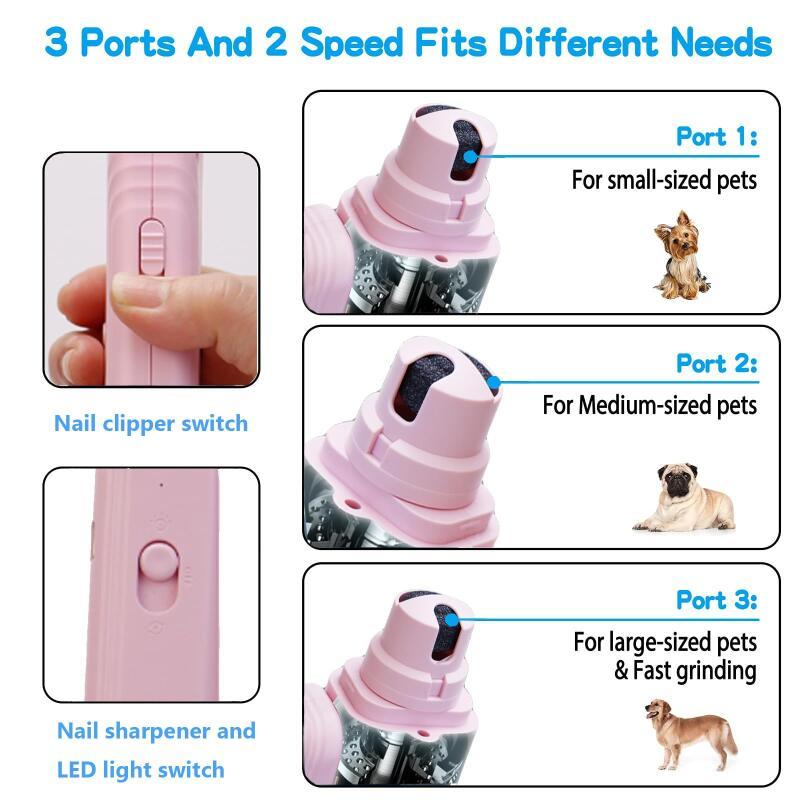 2 - in - 1 Pet Nail Clippers with LED Light - Mascotitas
