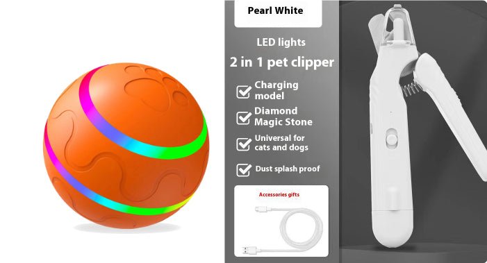 2 - in - 1 Pet Nail Clippers with LED Light - Mascotitas