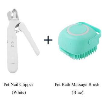 2-in-1 Pet Nail Clippers with LED Light