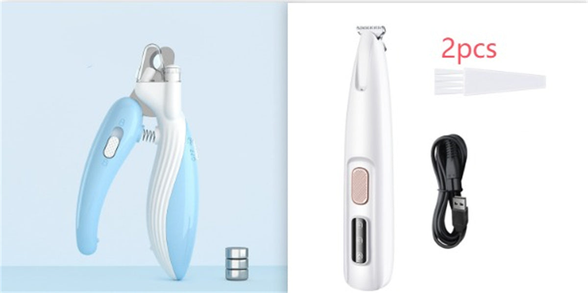 Waterproof Pet Paw Trimmer with LED Display