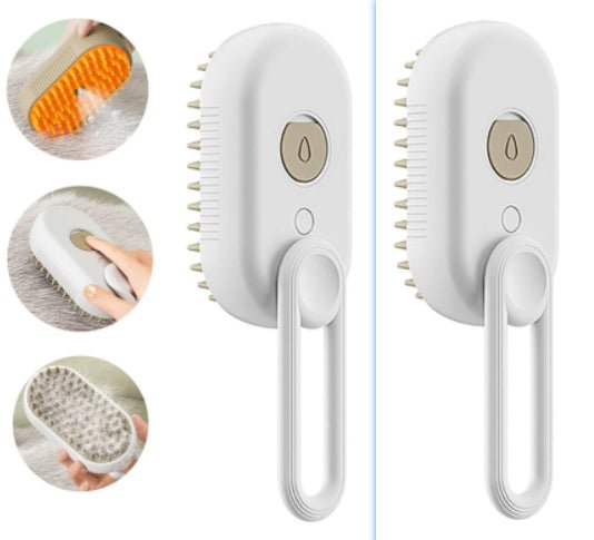3 - in - 1 Electric Steam Brush for Cats & Dogs - Mascotitas