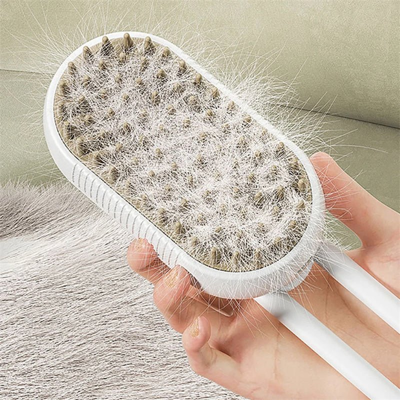 3 - in - 1 Electric Steam Brush for Cats & Dogs - Mascotitas