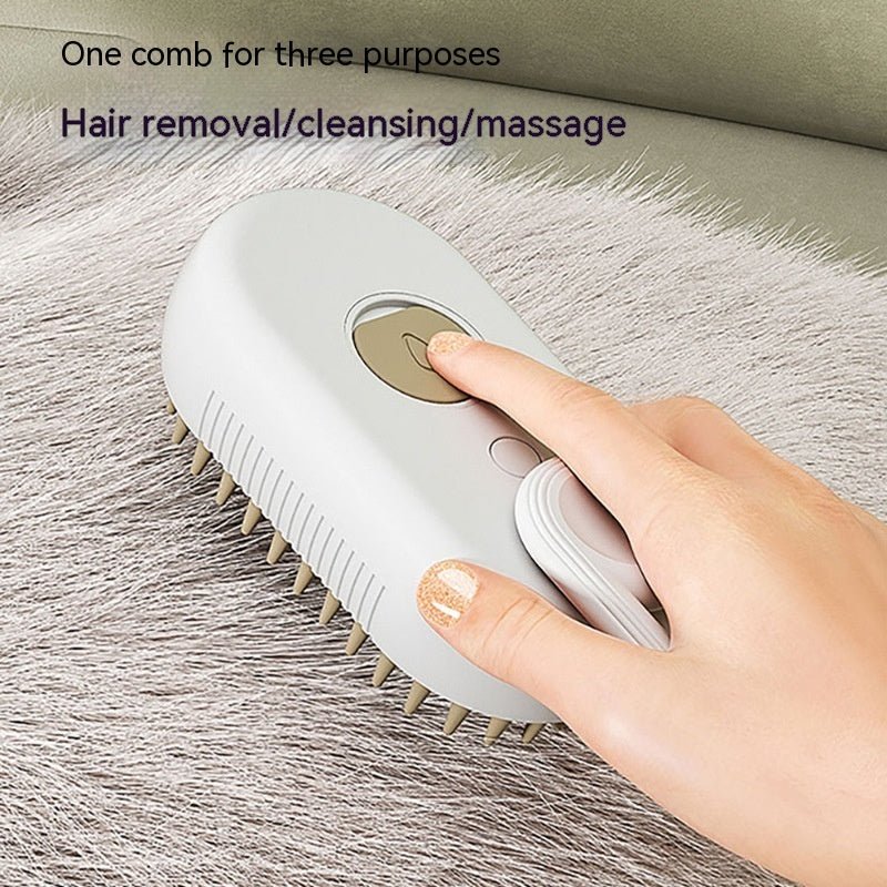 3 - in - 1 Electric Steam Brush for Cats & Dogs - Mascotitas
