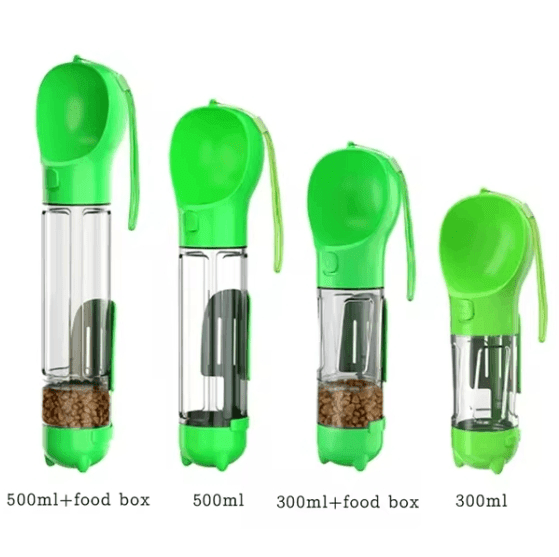 3 - in - 1 Portable Dog Water Bottle and Food Dispenser - Mascotitas