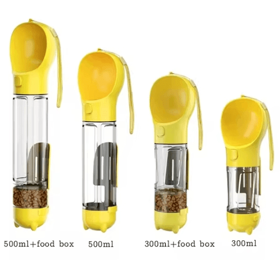 3 - in - 1 Portable Dog Water Bottle and Food Dispenser - Mascotitas