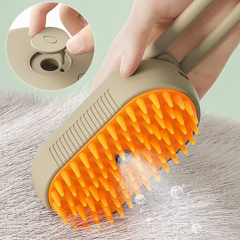 3-in-1 Electric Steam Brush for Cats & Dogs