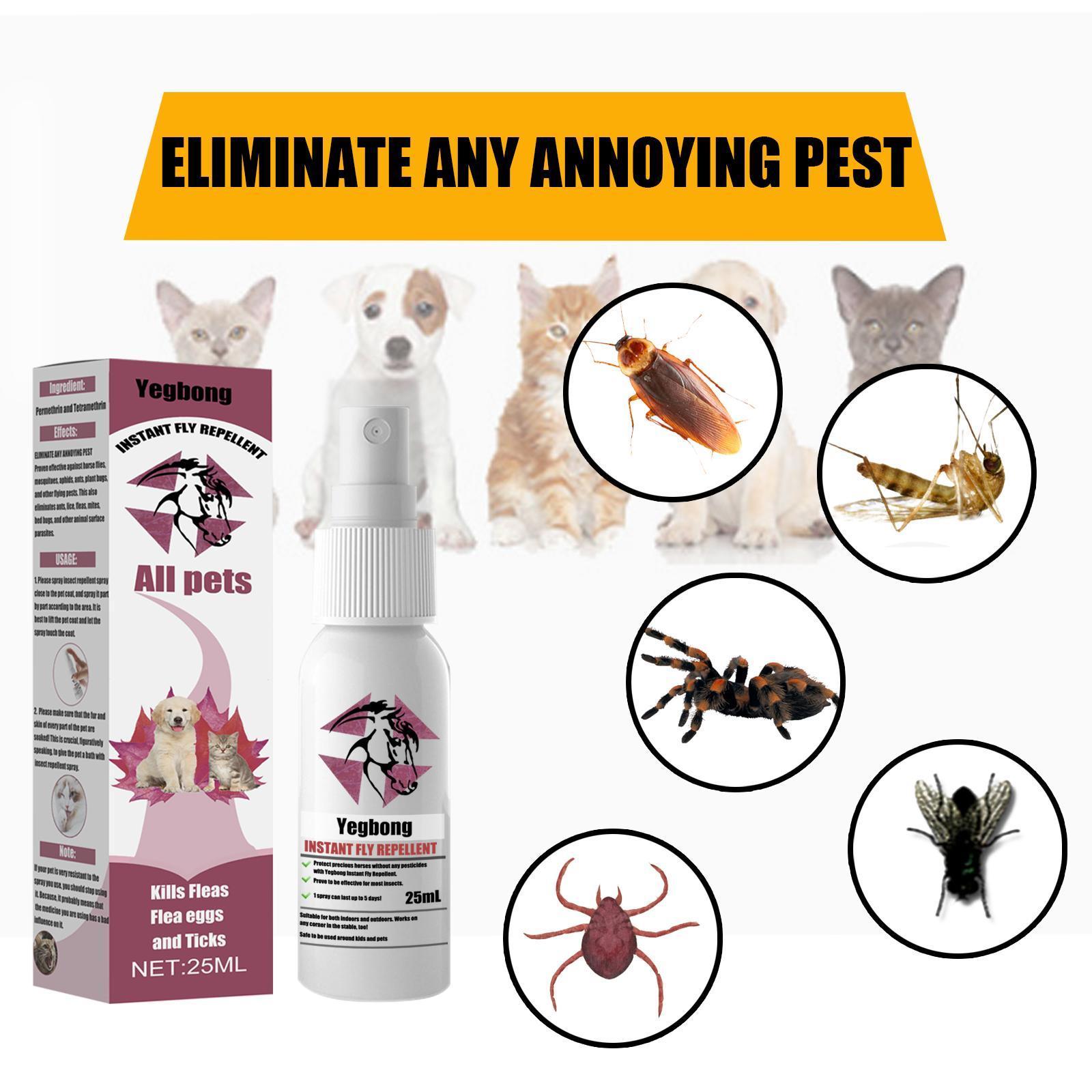 Pet Deworming, Flea And Tick Removal, Itching Spray For Cats And Dogs