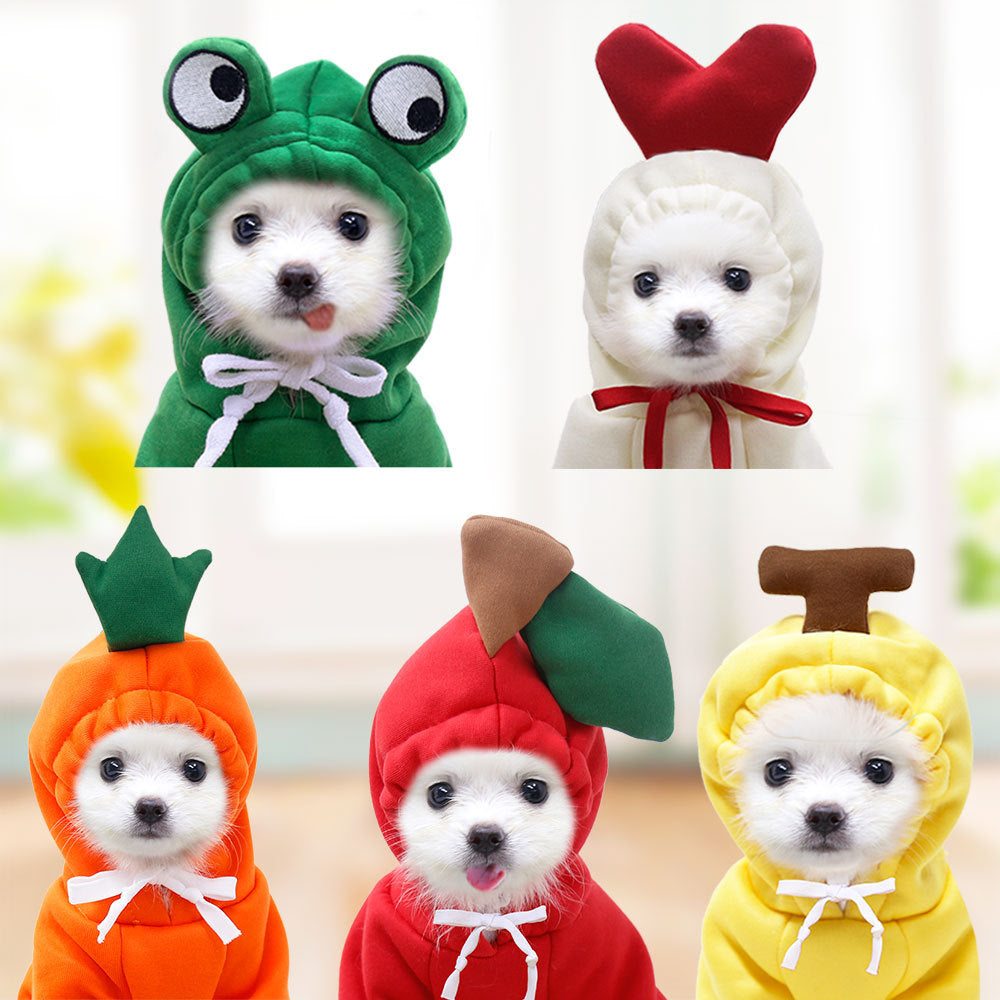 Fruit Print Hoodie for Small Dogs & Cats
