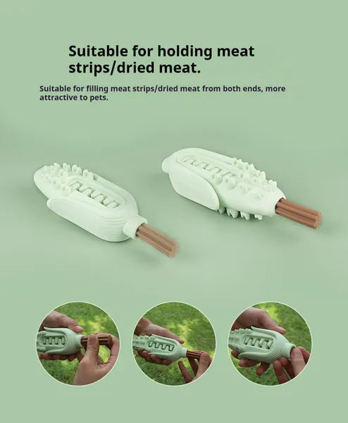 Silicone Corn Chew Toy for Dogs — All Sizes