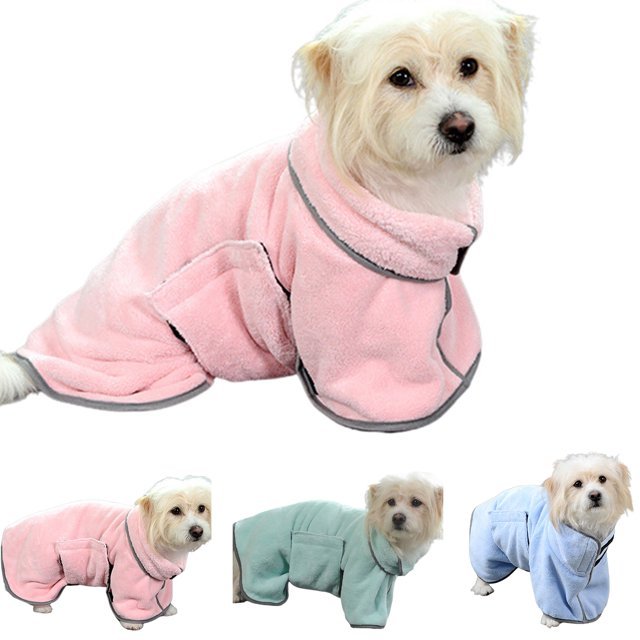 Quick-dry pet bathrobe towel