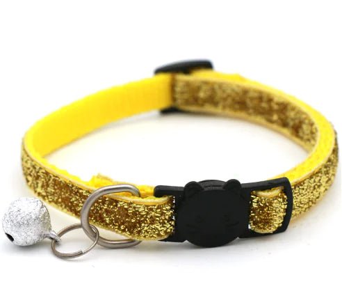 Adjustable Colorful Cat Collar with Bell for Pets - Mascotitas