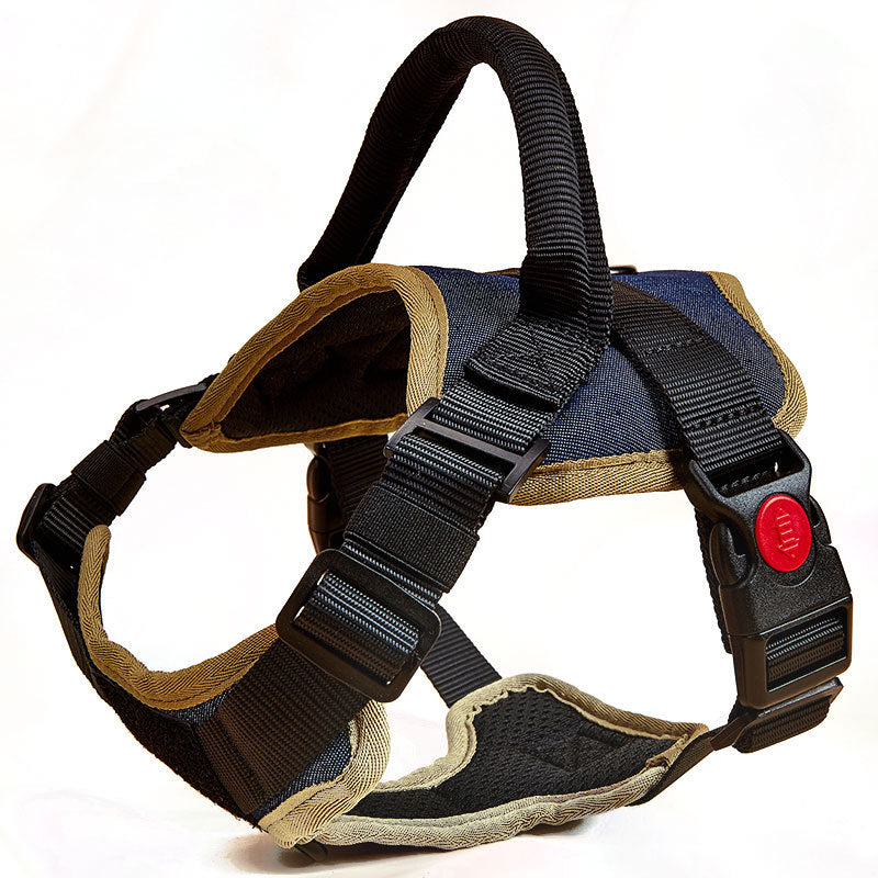 No-pull reflective dog harness