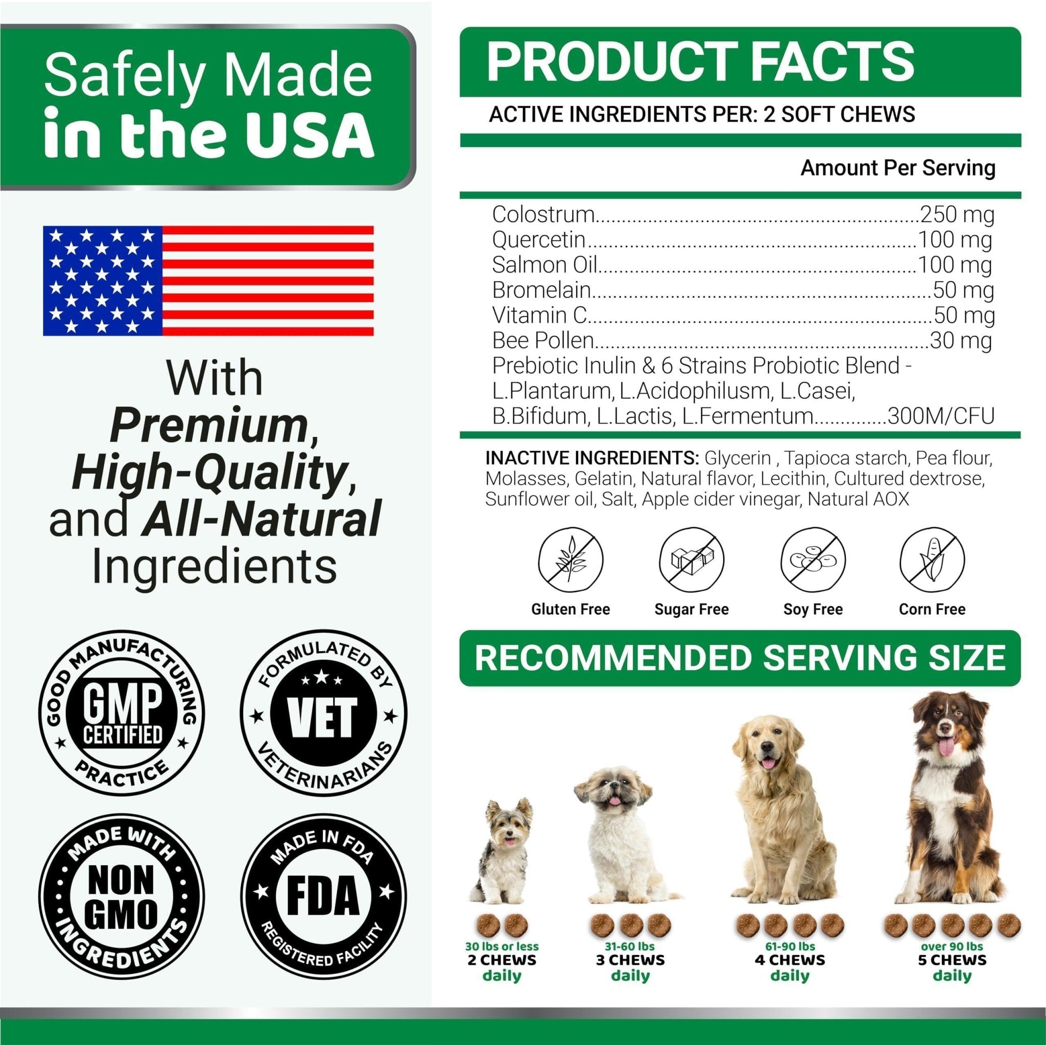 Allergy Relief Chews for Dogs — 170 Treats - Mascotitas