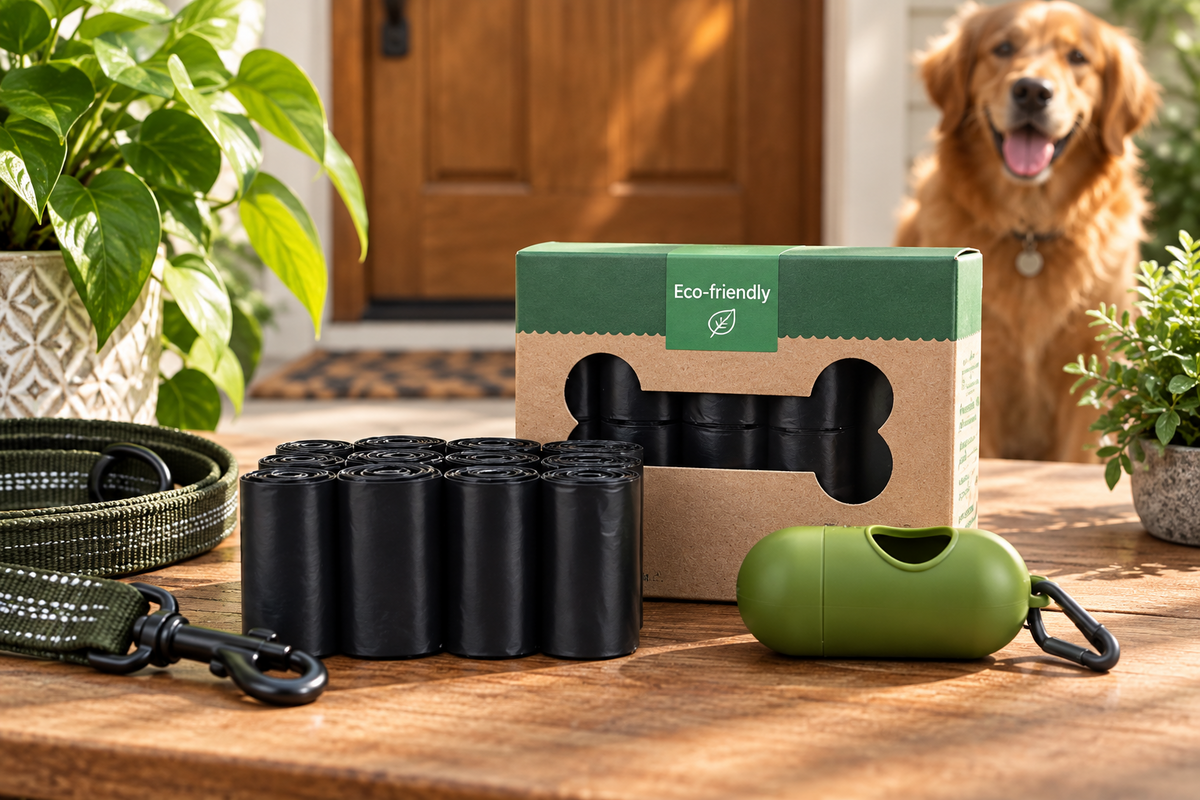 Leak-Proof Pet Waste Bags (8 or 20 Rolls)