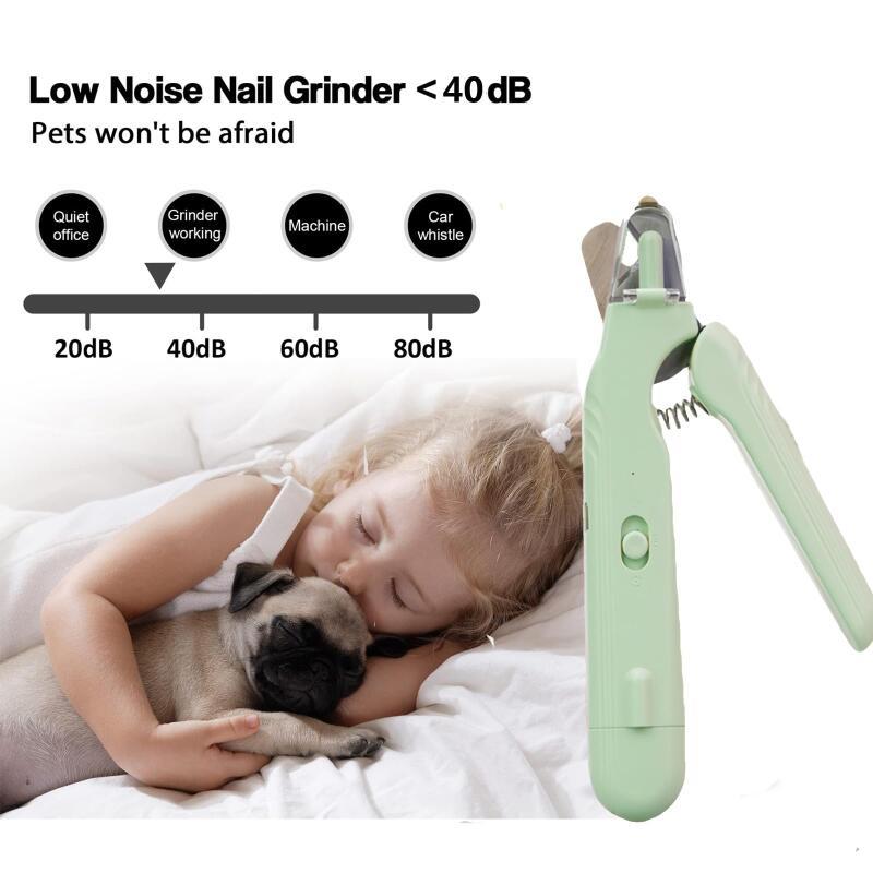 2-in-1 Pet Nail Clippers with LED Light
