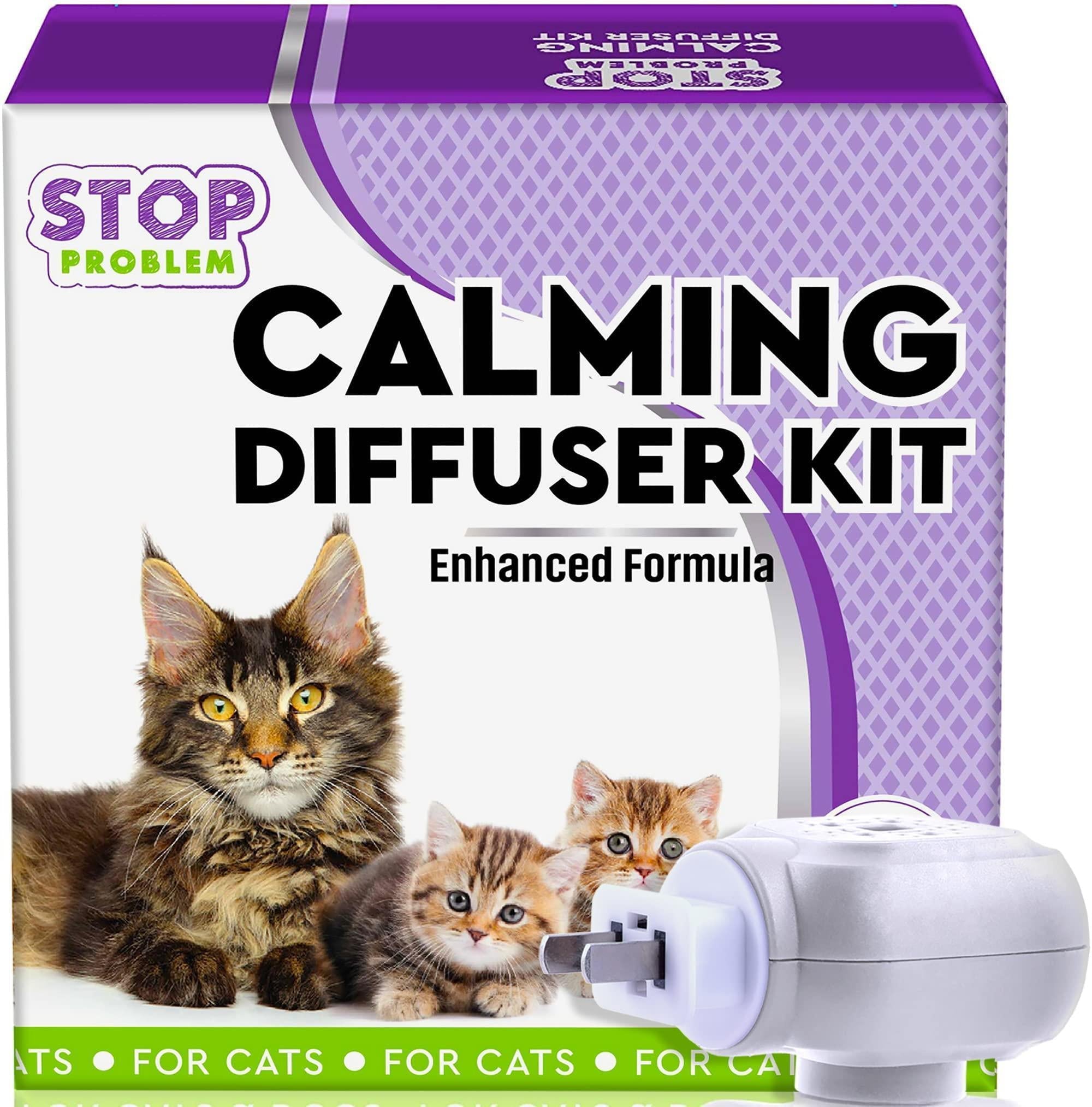 Cat Calming Diffuser Pet Anti Anxiety Feline Pheromones Plug in Stress Relief - Mascotitas