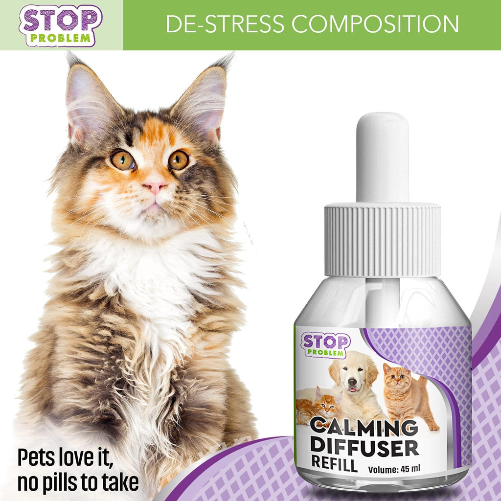 Cat Calming Diffuser Pet Anti Anxiety Feline Pheromones Plug in Stress Relief - Mascotitas
