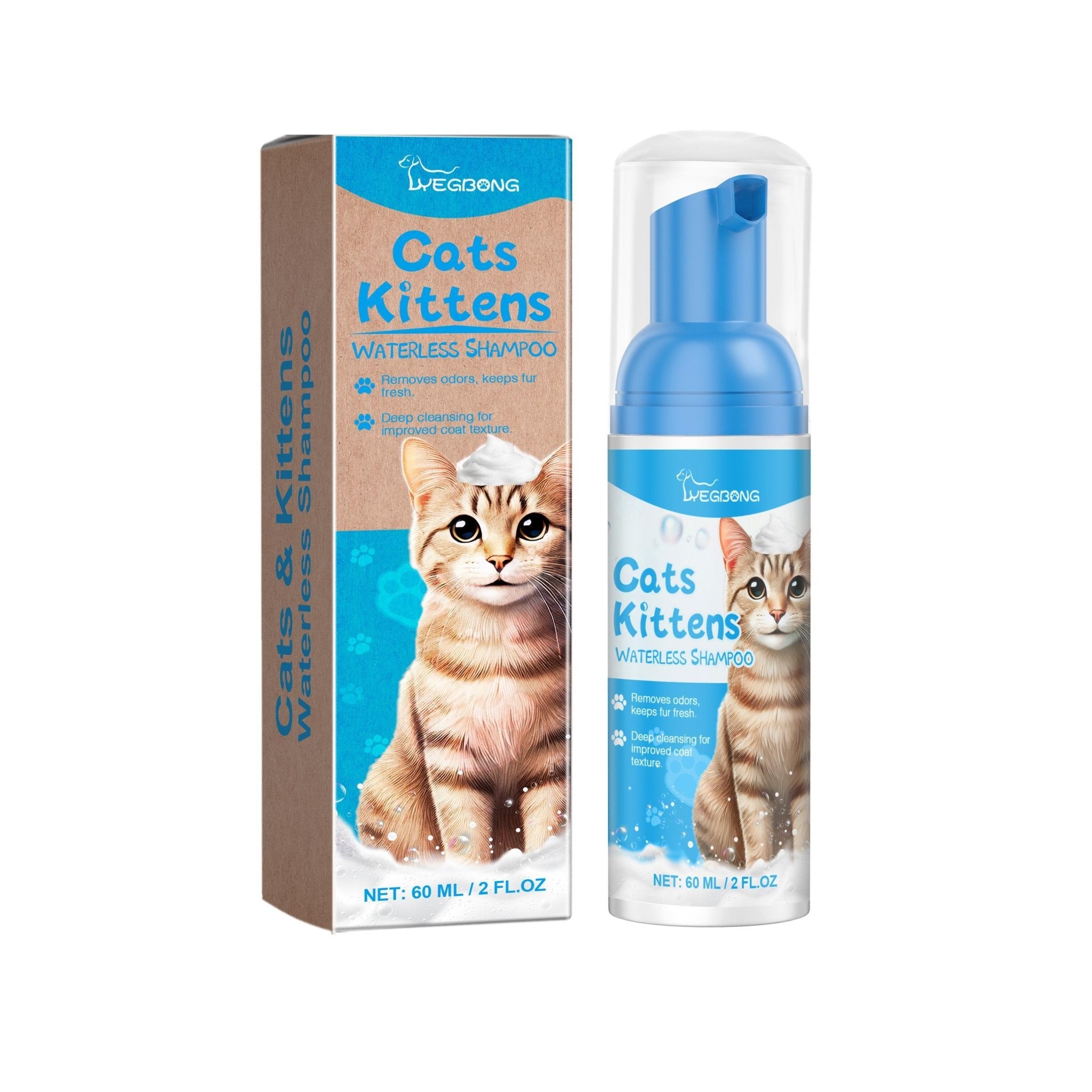 Cat Cleaning Mousse Mild Non - irritating - Mascotitas