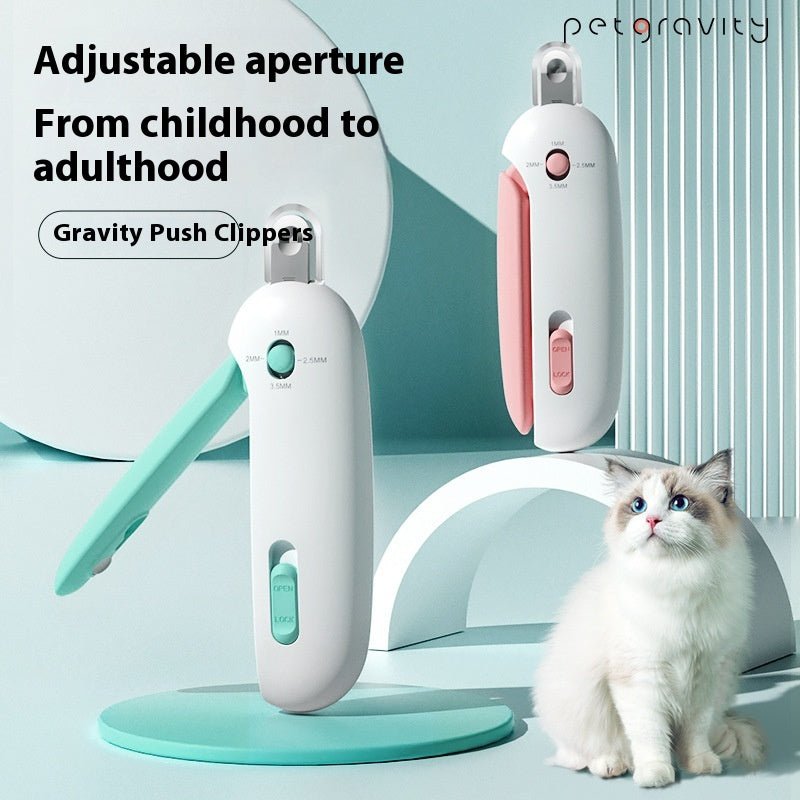 Cat Nail Scissors With Gravity Push Scissors - Mascotitas