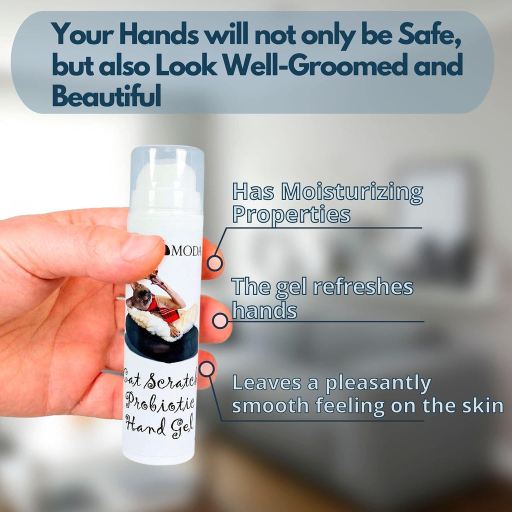 Cat Scratch Probiotic Hand Gel 50 ml Hygienic Treatment for Kitten Owners - Mascotitas