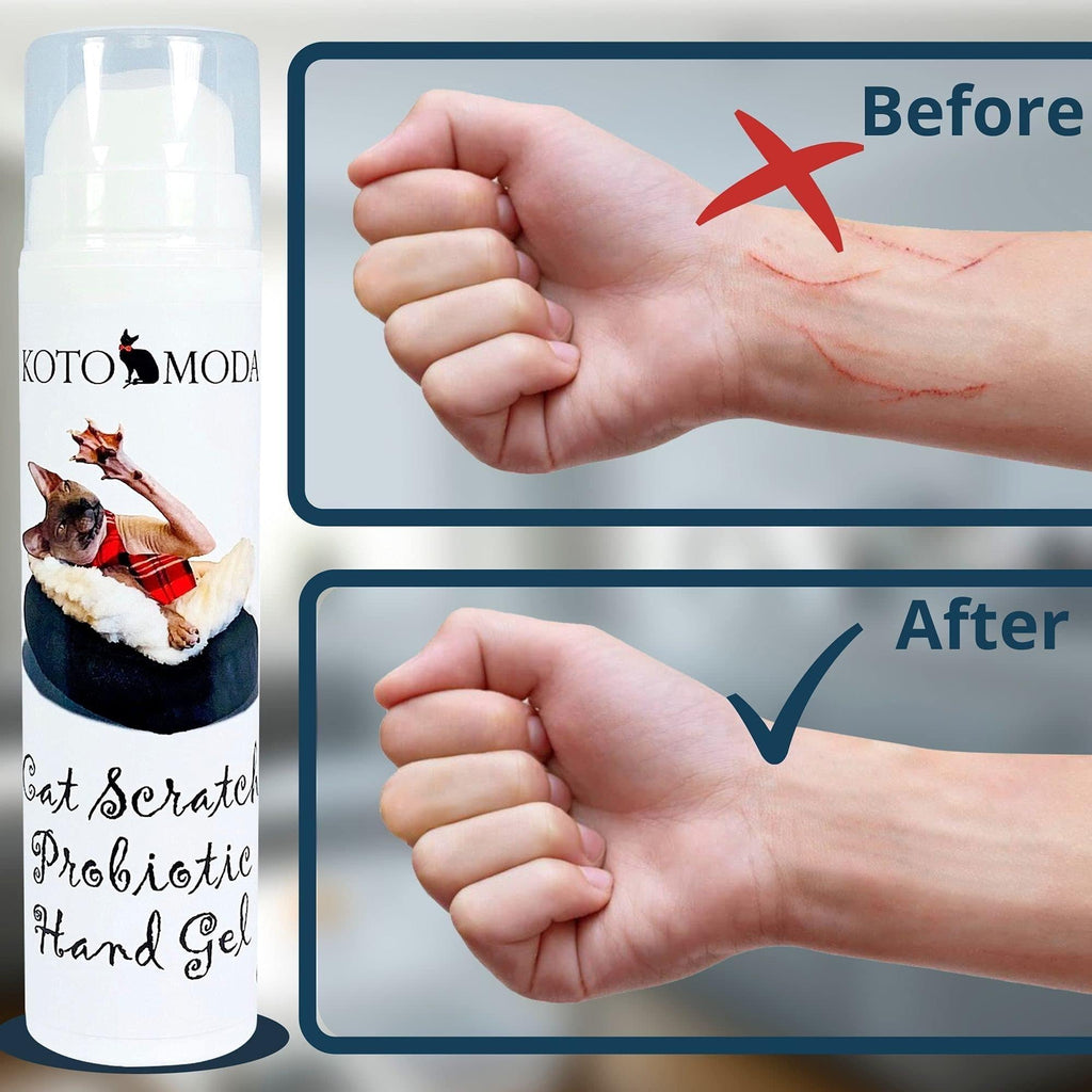 Cat Scratch Probiotic Hand Gel 50 ml Hygienic Treatment for Kitten Owners - Mascotitas