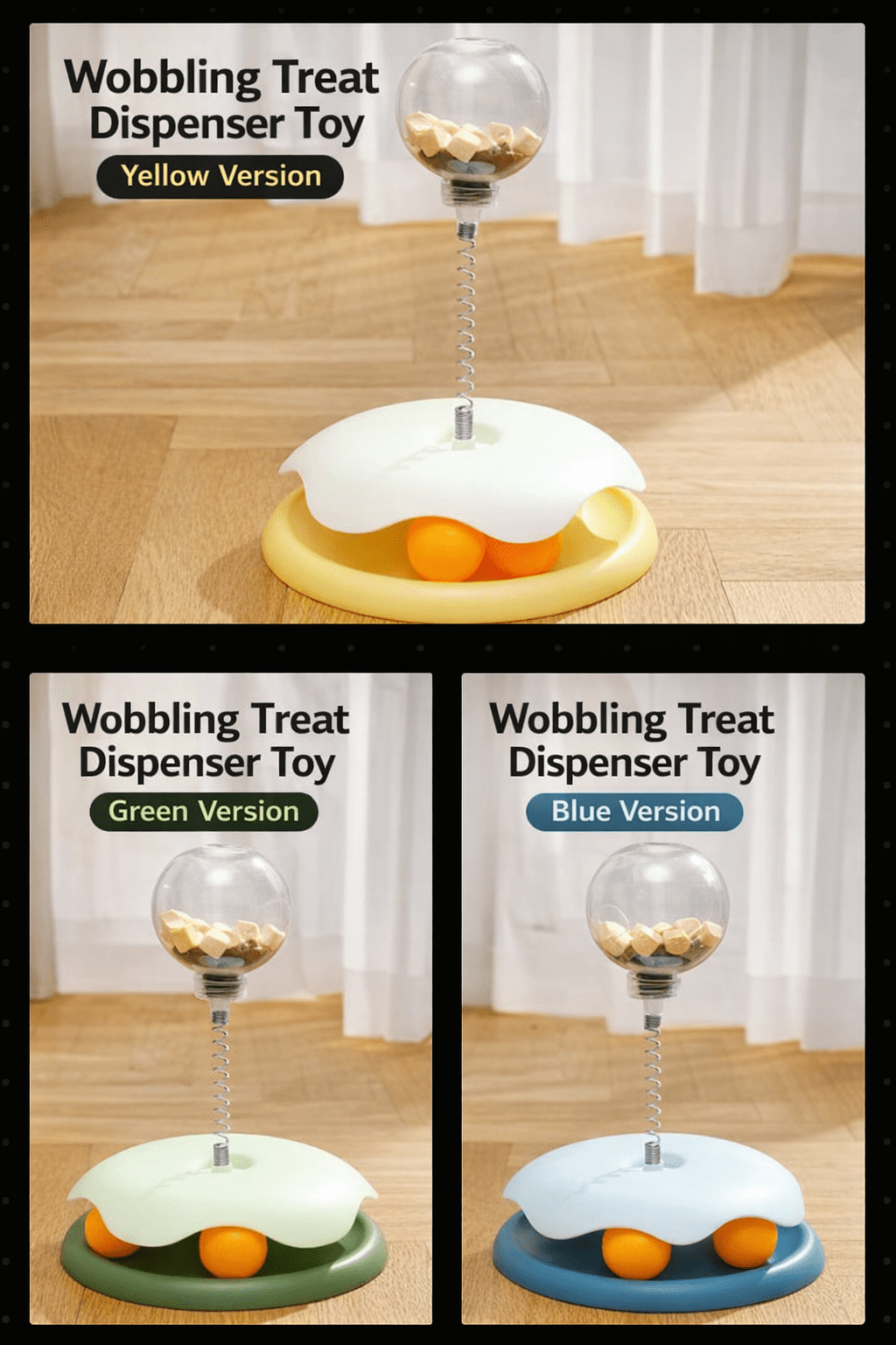 Cat Toy Leaky Ball (Single Piece) - Mascotitas