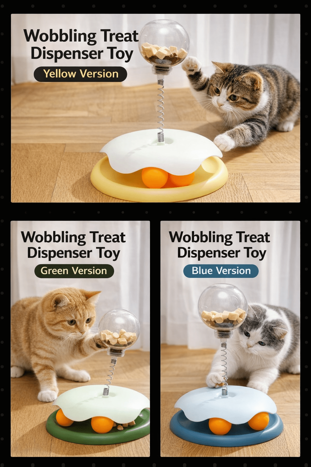 Cat Toy Leaky Ball (Single Piece) - Mascotitas