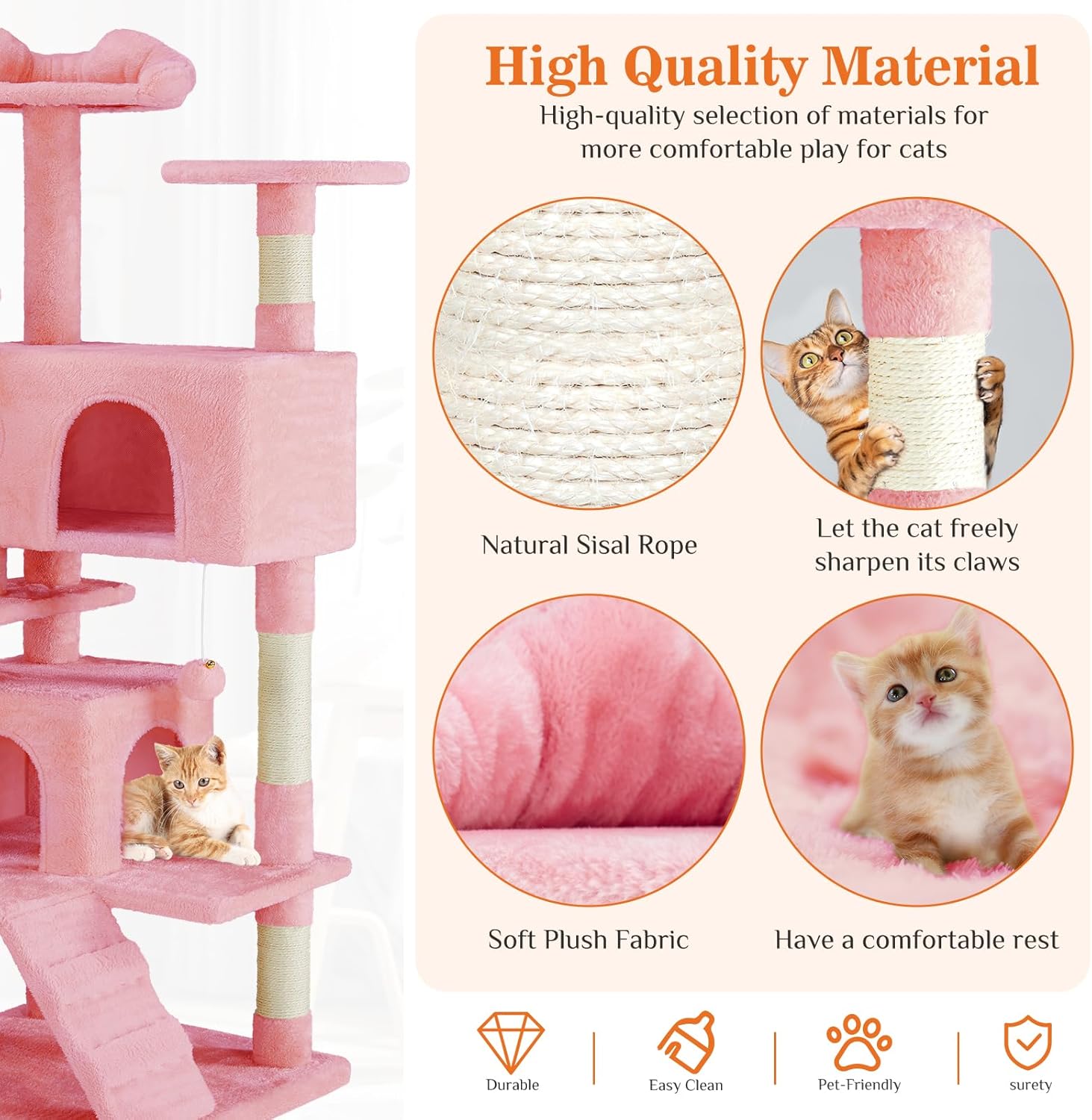 Cat Tree Tower - Multi - level - Mascotitas