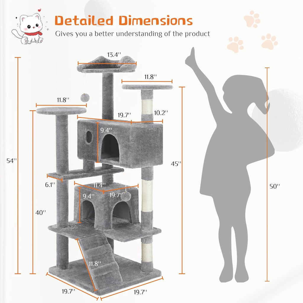 Cat Tree Tower - Multi - level - Mascotitas