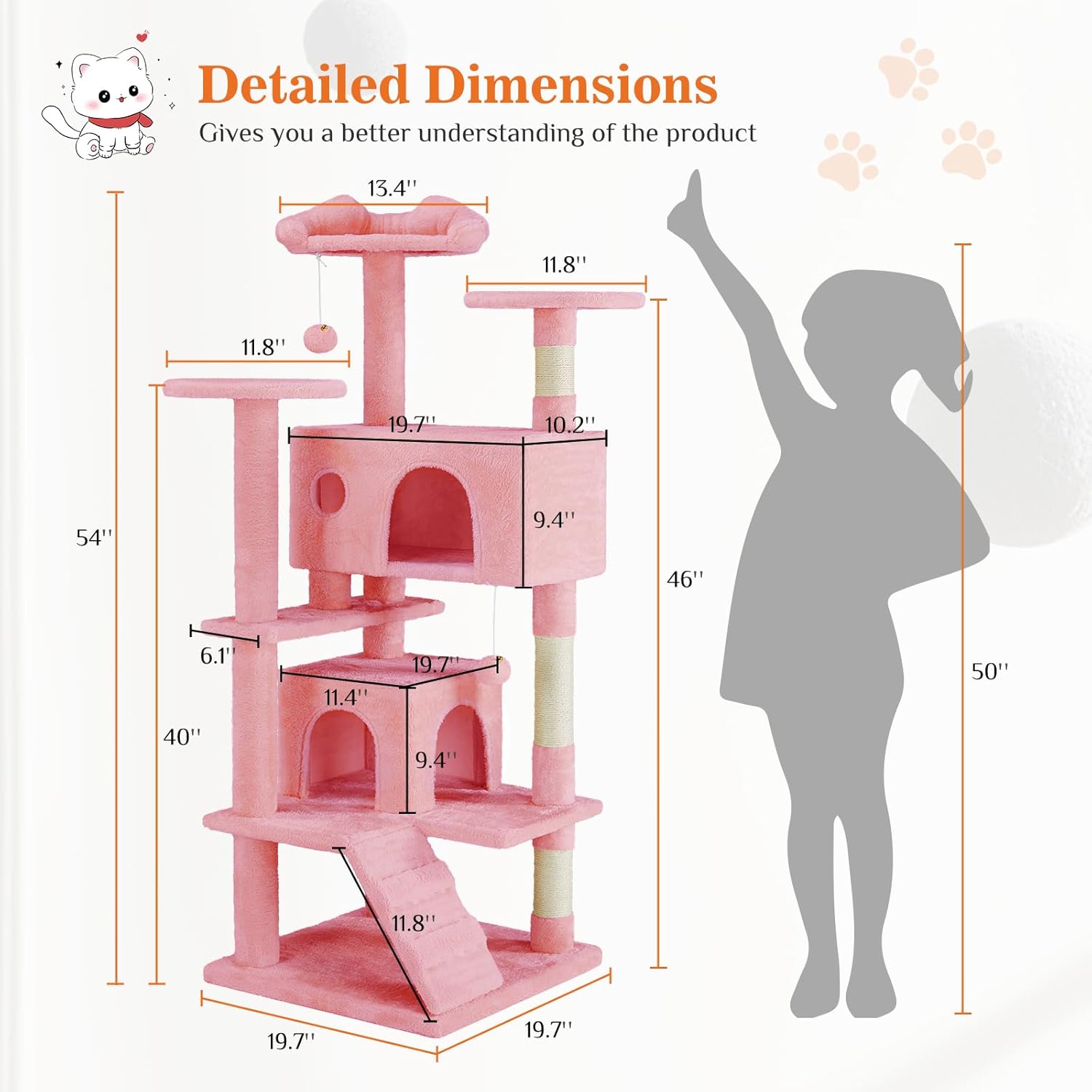 Cat Tree Tower - Multi - level - Mascotitas