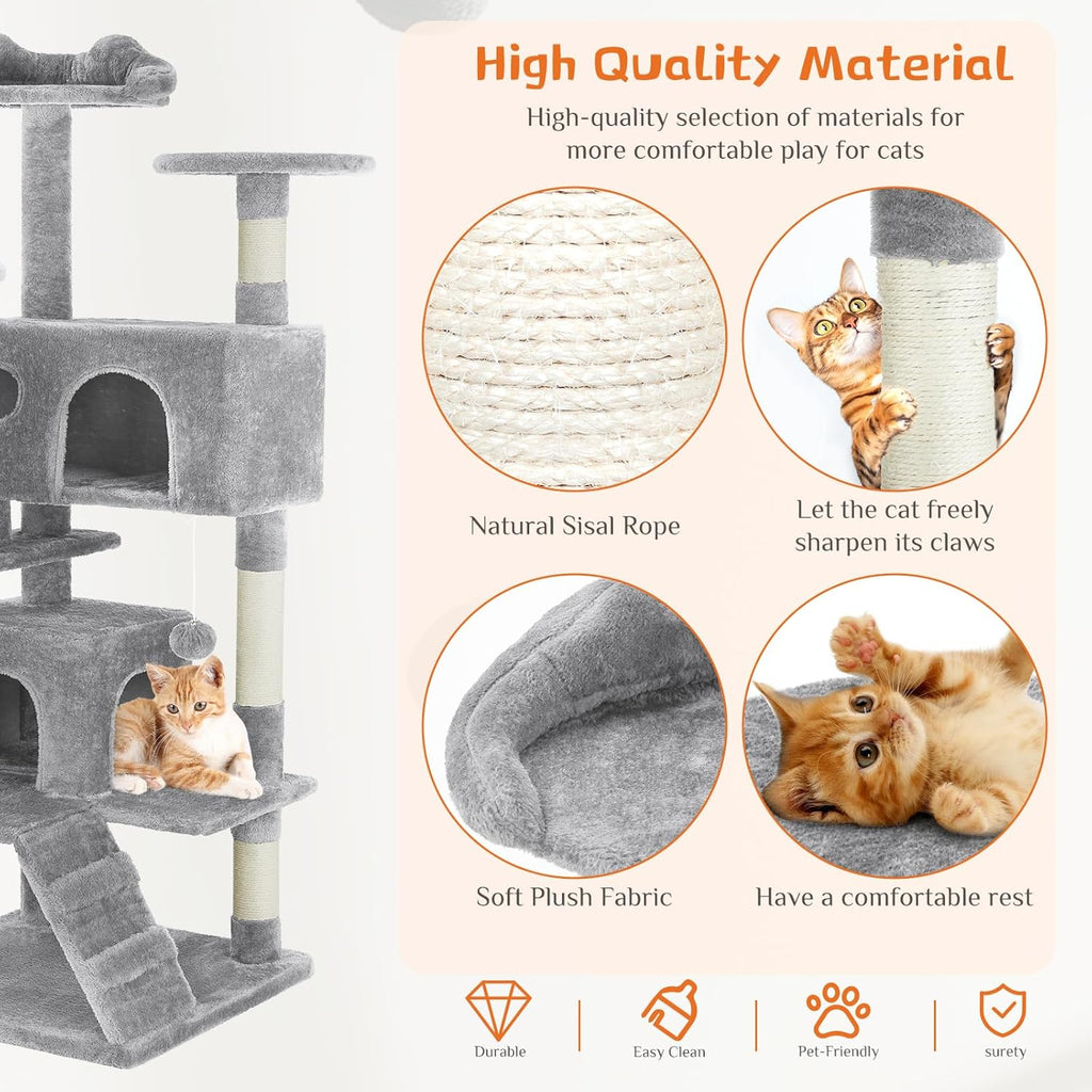 Cat Tree Tower - Multi - level - Mascotitas