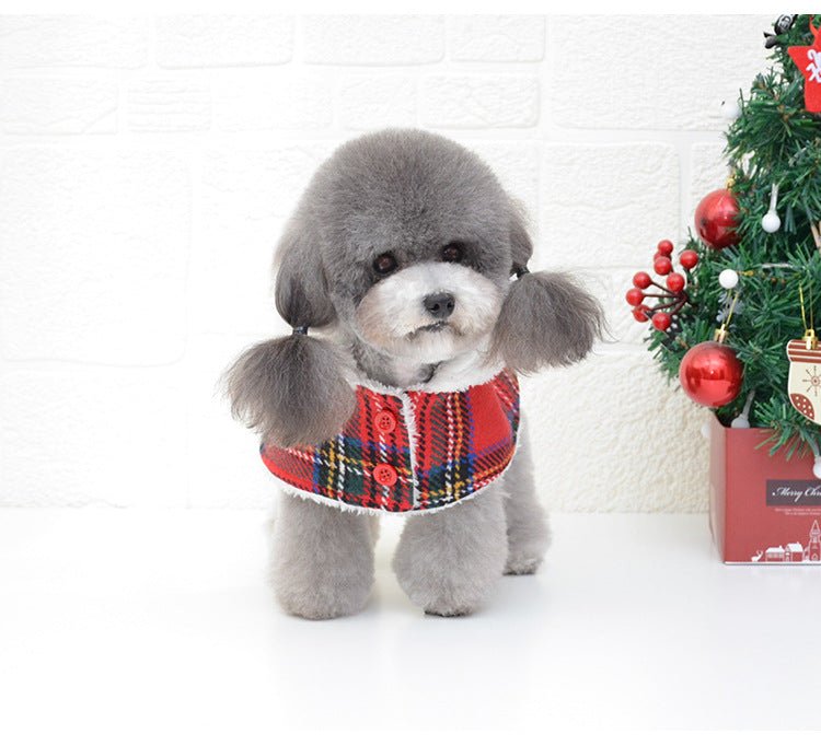 Christmas Red Knitted Turtleneck Dog Sweater Coat - Mascotitas