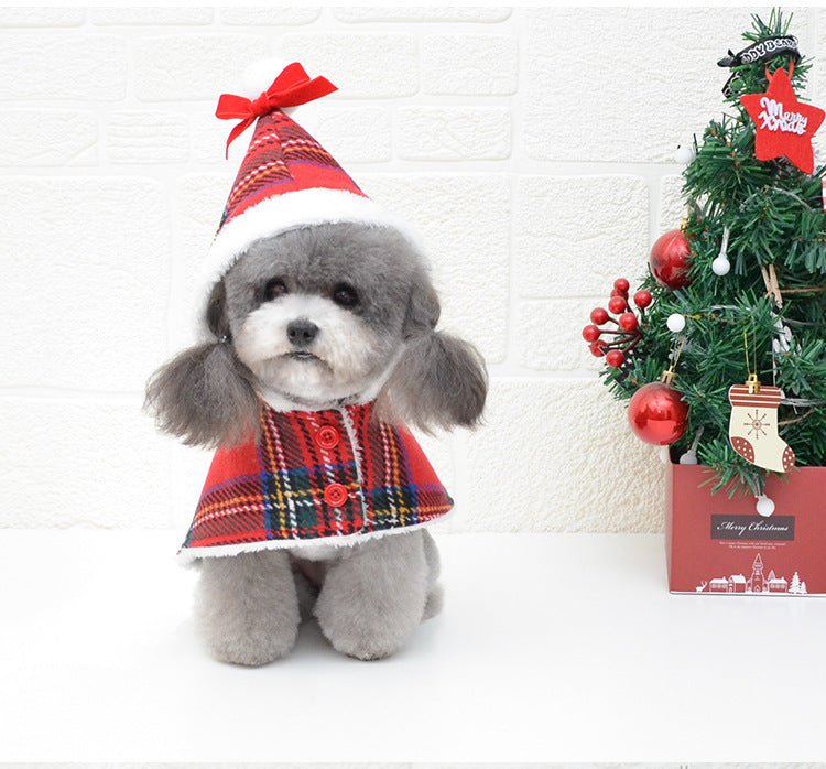 Christmas Red Knitted Turtleneck Dog Sweater Coat - Mascotitas