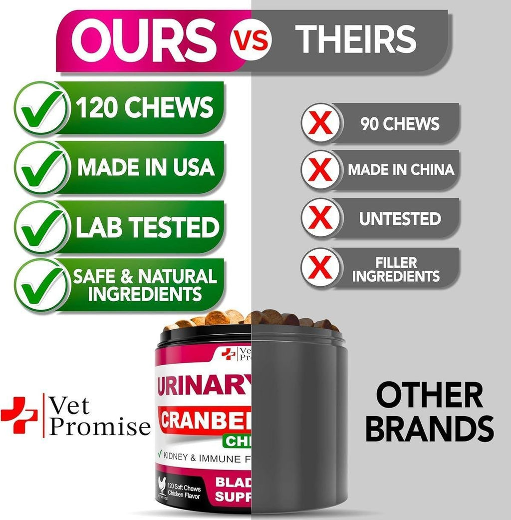 Cranberry UTI Treatment Chews for Dogs - Mascotitas
