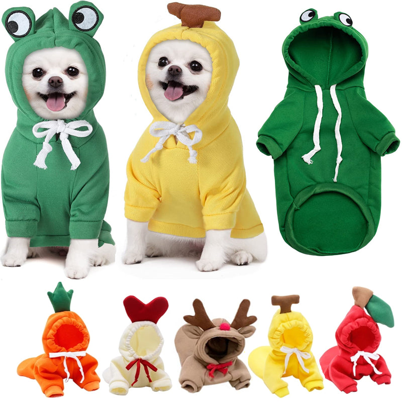 Fruit Print Hoodie for Small Dogs & Cats