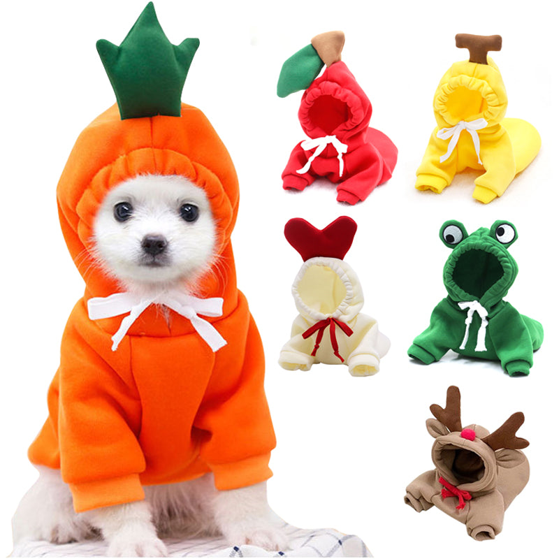 Fruit Print Hoodie for Small Dogs & Cats