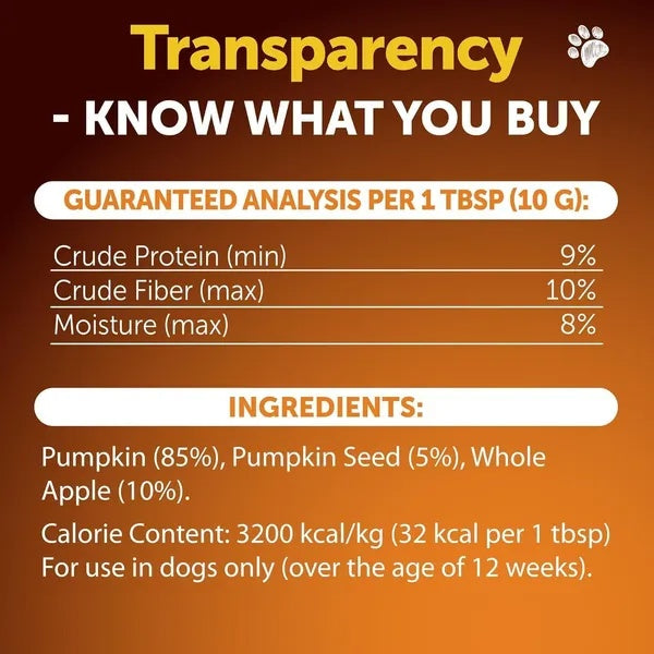 Pumpkin Powder For Dogs . Fiber Supplement For Firm Stool Poop Anti Diarrhea Gas Relief Made In USA