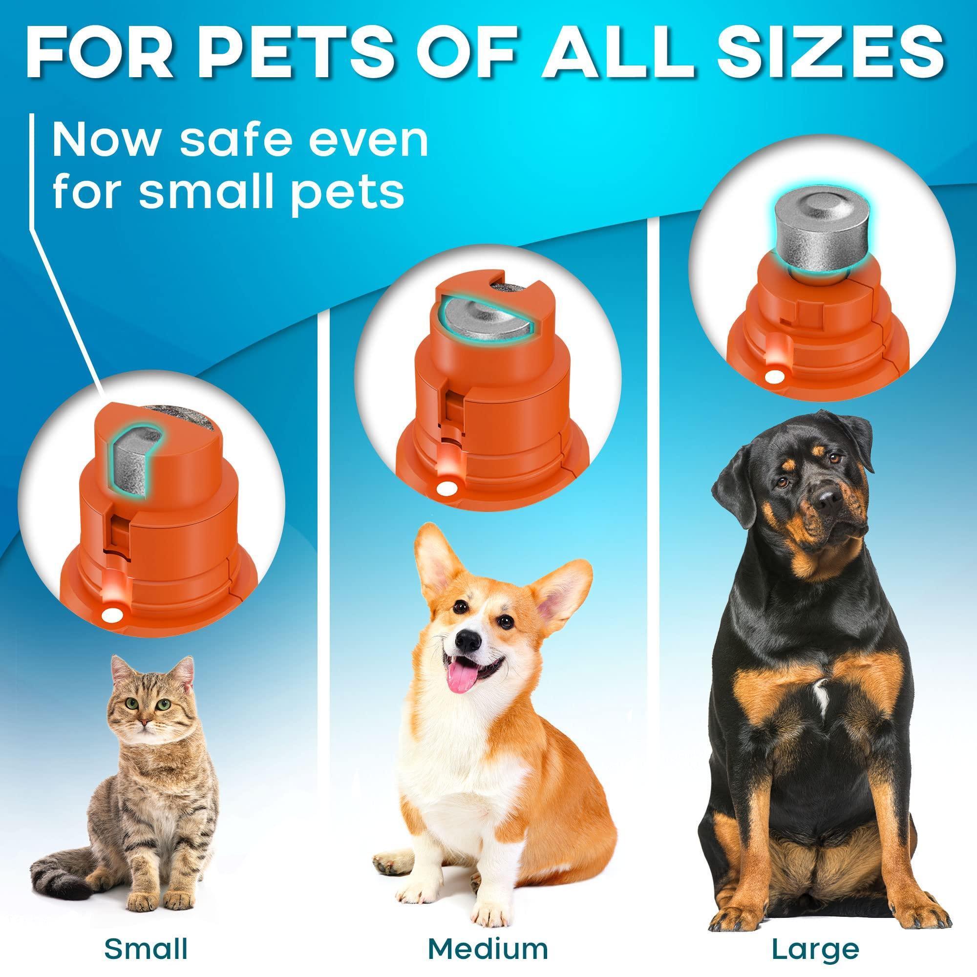 Dog Nail Grinder with LED Light Rechargeable for Large Medium & Small Dogs - Mascotitas