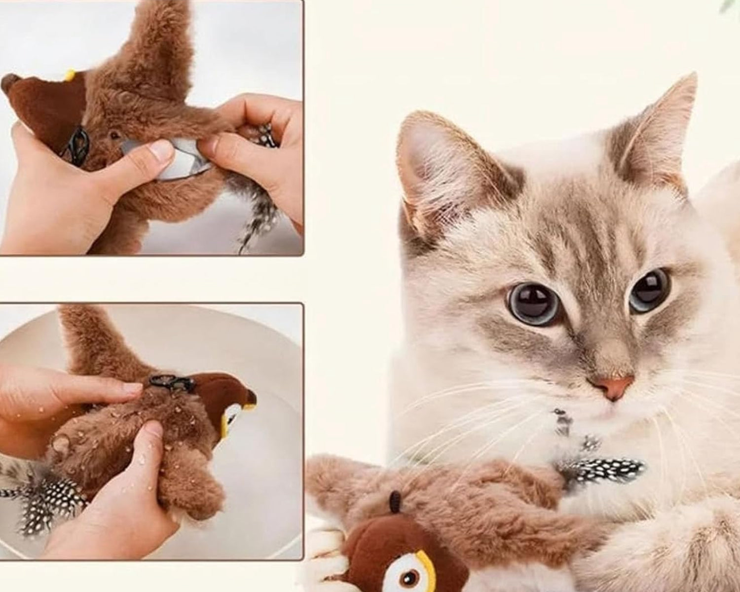 Flapping & Chirping Bird Toy for Indoor Cats