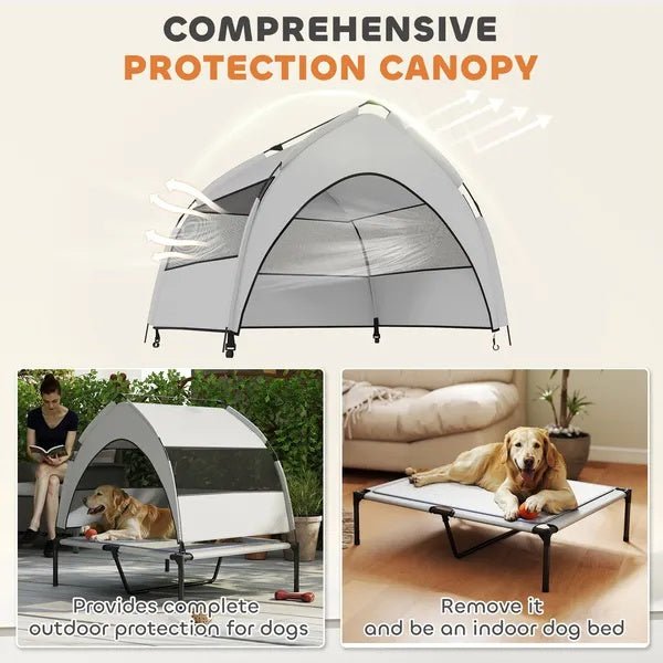 Elevated and portable Dog Bed Removable - Mascotitas