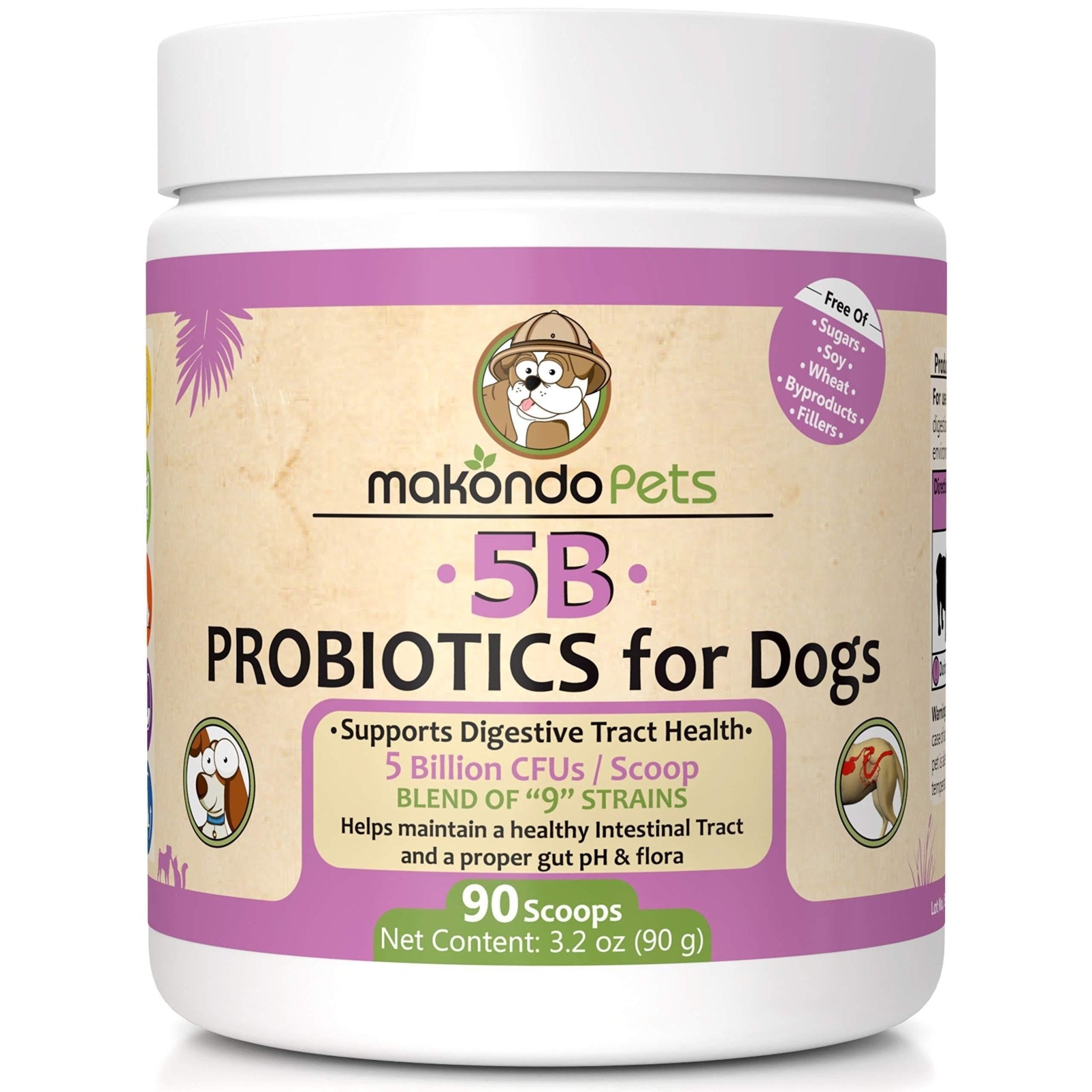 Extra Strength Probiotics for Dogs — 9 Strains - Mascotitas