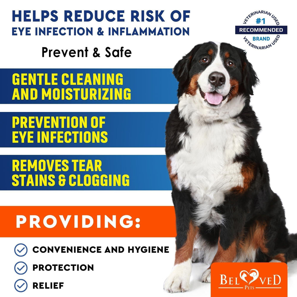 Eye Wash Wipes for Dogs & Cats — 120 Pads - Mascotitas