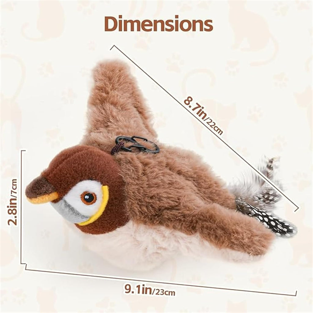 Flapping & Chirping Bird Toy for Indoor Cats - Mascotitas