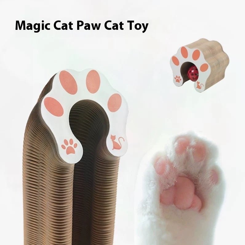 Folding Cat Scratcher, A Magical Foldable Toy - Mascotitas