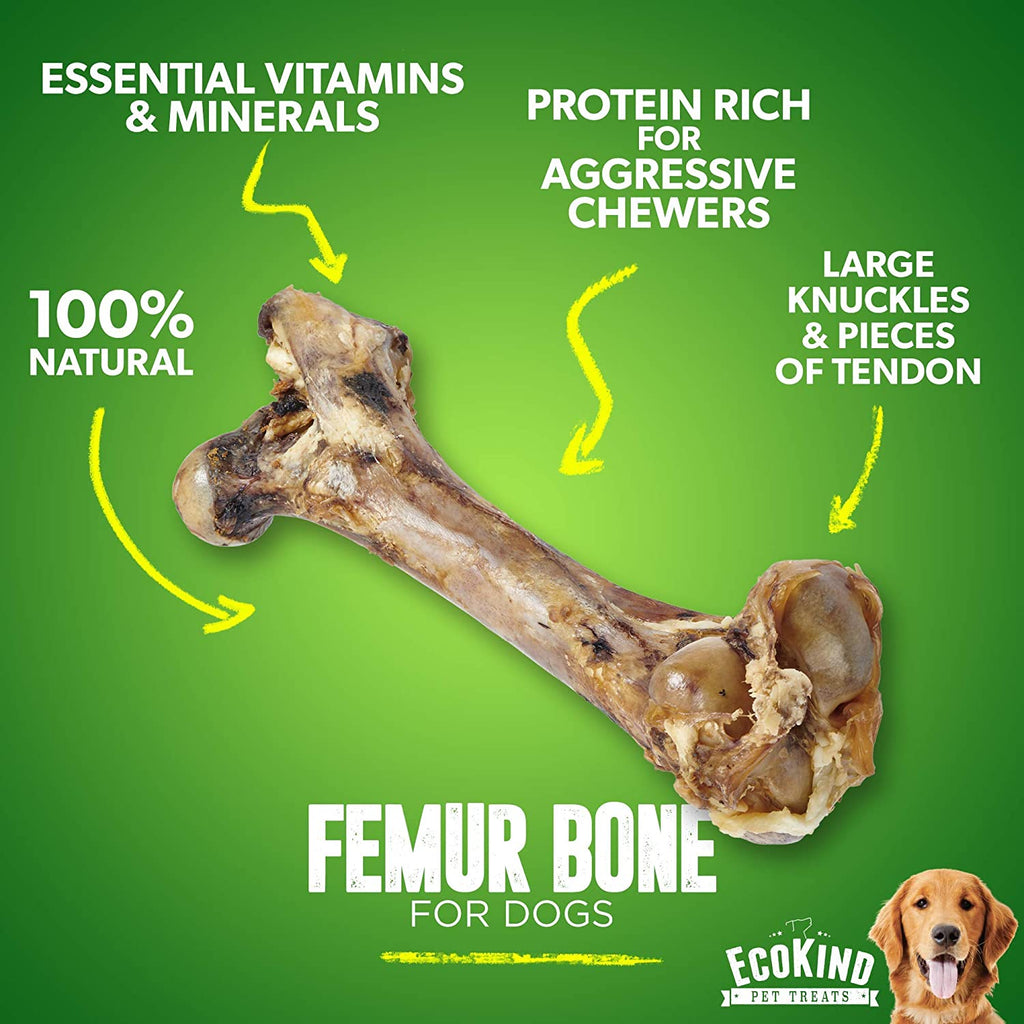 Giant Dog Bone - Grass - Fed Beef Femur Bone for Large Dogs - Mascotitas