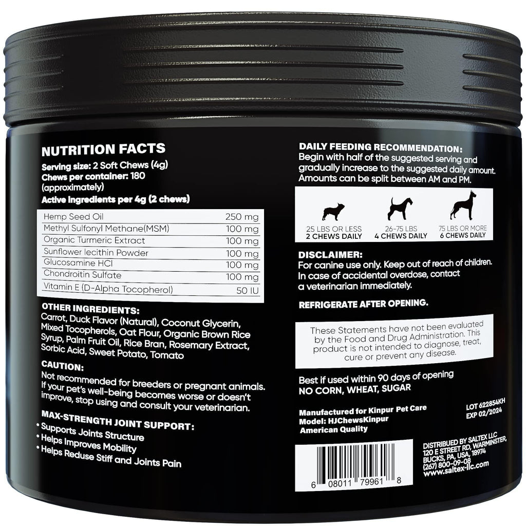 Glucosamine & Chondroitin Joint Chews for Dogs - Mascotitas