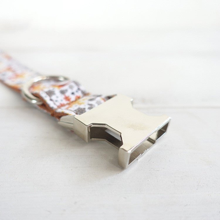 Handmade Golden Christmas Dog Collar by MUTTCO - Mascotitas
