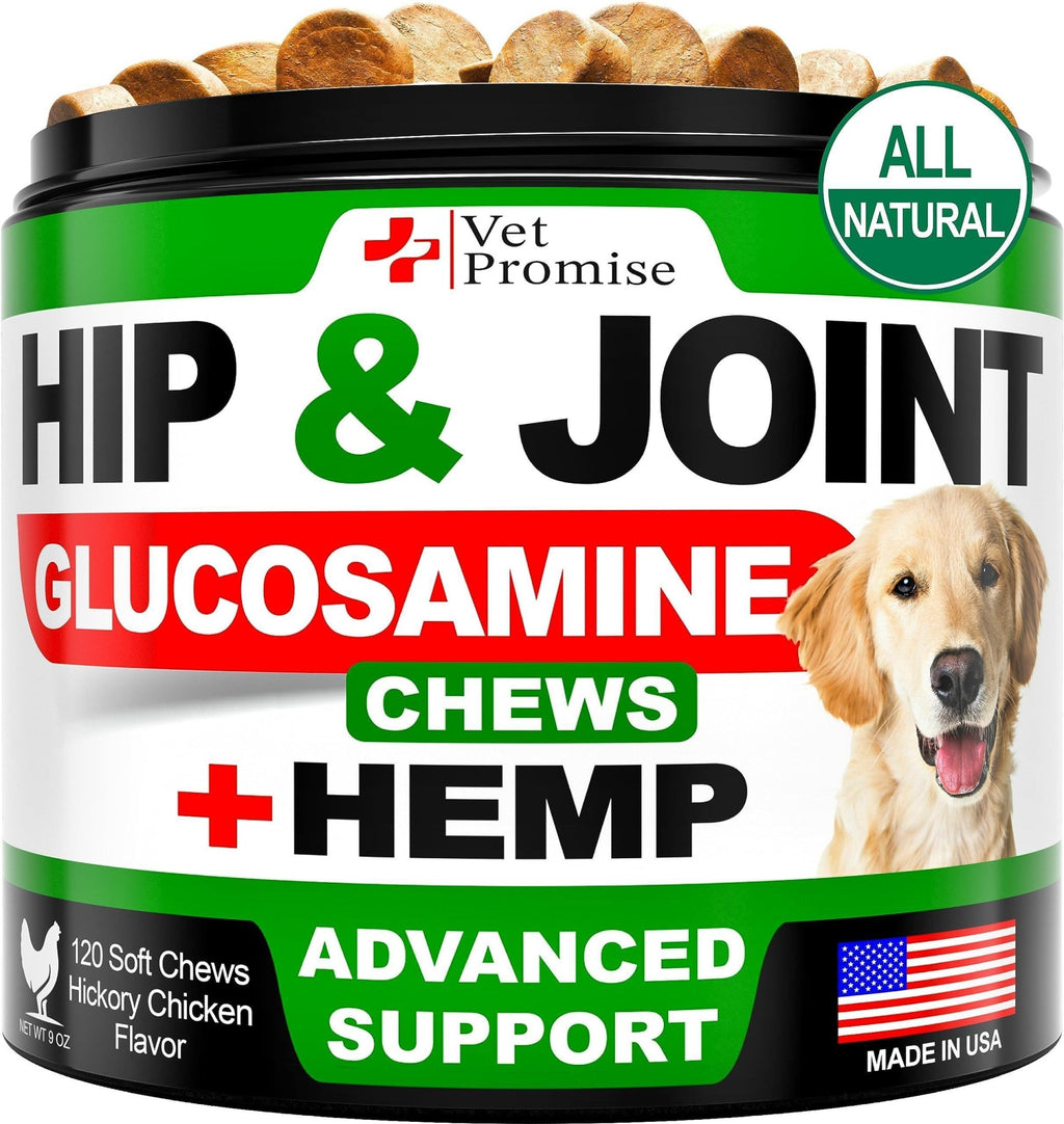 Hemp Hip & Joint Chews for Dogs — 120 Count - Mascotitas